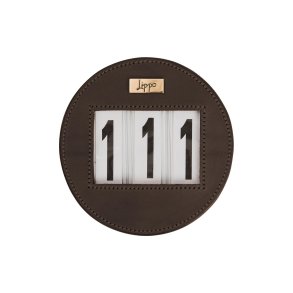 Källquist Lippo Stvnenummer Rund Brun - Guld Logo