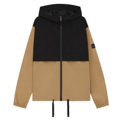 BOSS EQ SS26 Louise Regnjakke Sort/Camel