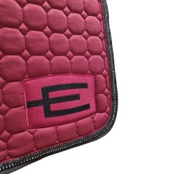 Equiline Octagon Underlag E-Logo Burgundy/glitter black