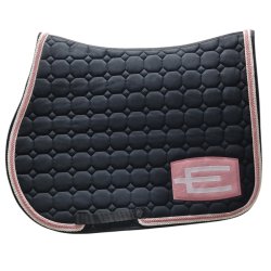 Equiline Octagon Underlag E-Logo Sort/old rose/white