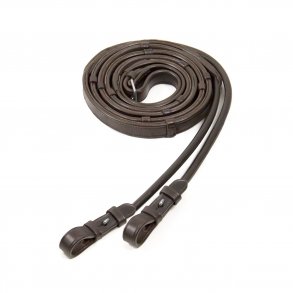 Schockem�hle L�der/Gummi t�jler m.stopper Rundsyet Brun