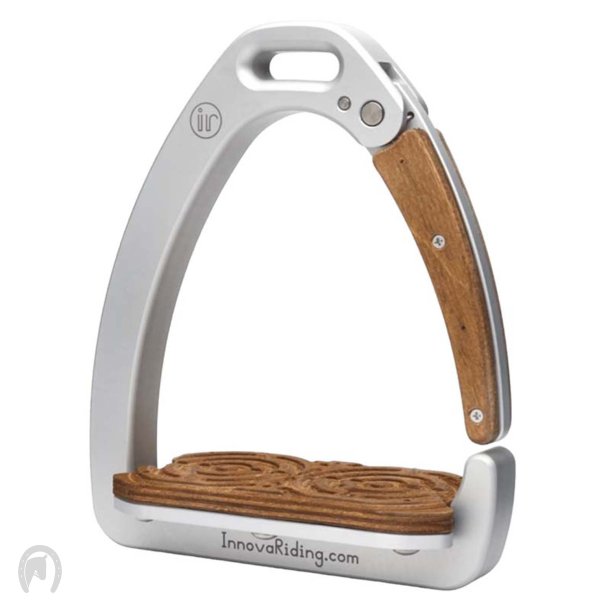 Innova Riding Aria Sikkerhedsbjle Silver/Dark Wood 12cm