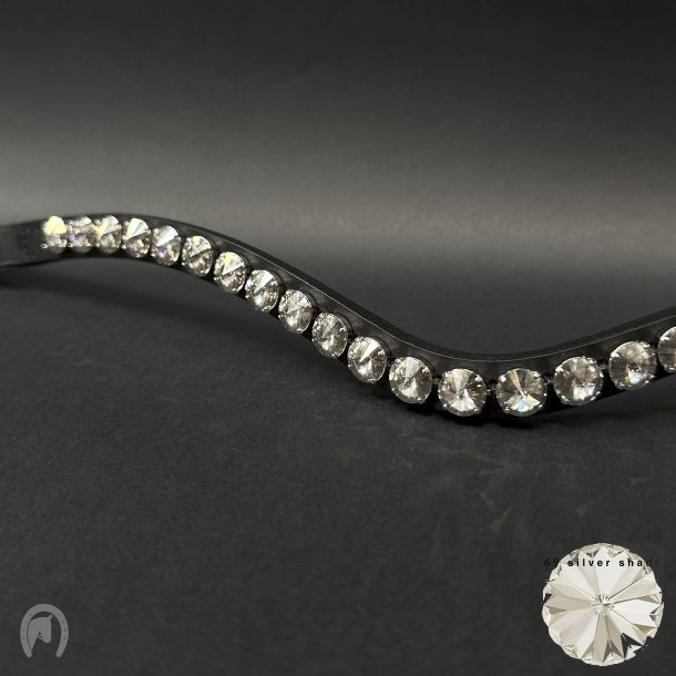 OS Rivoli XL 12mm Silver Shade Feelgood Pandebnd Sort