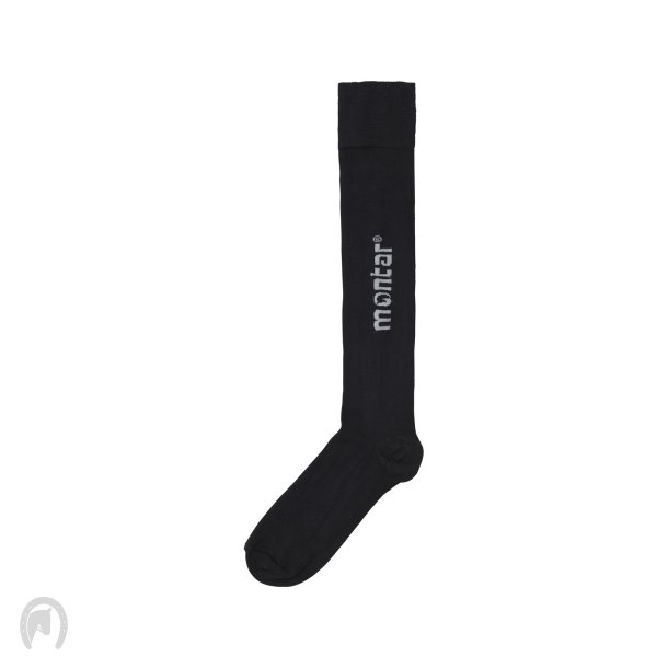 Montar socks with logo sort