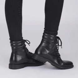 Bronco Morgan Vegansk Lderstvle Sort