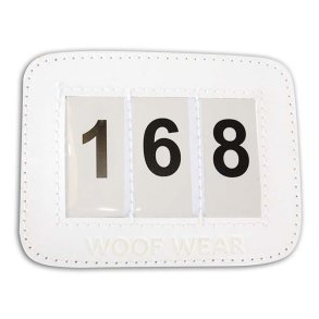 Woof Wear St�vne nummer 3-cifre m. Velcro Hvid
