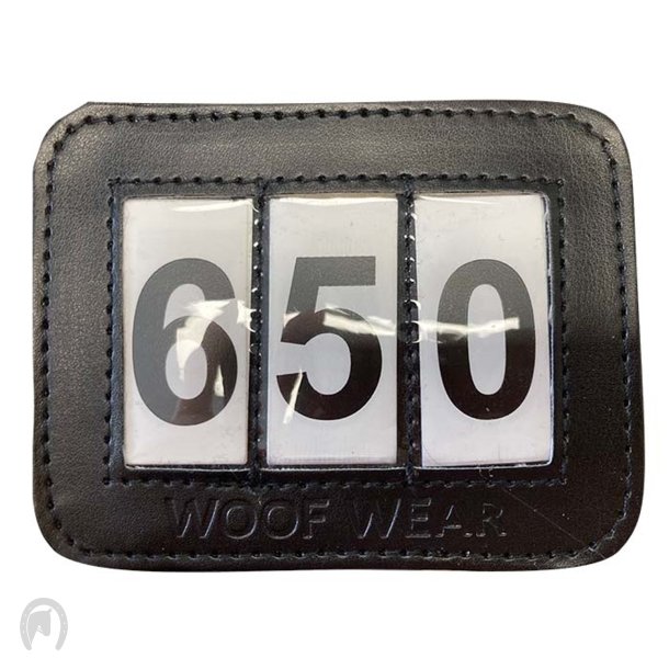 Woof Wear Stvne nummer 3-cifre m. Velcro Sort