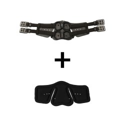 St&uuml;bben Equi-soft Gjord Sort m/Sort Neopren (50-150cm)