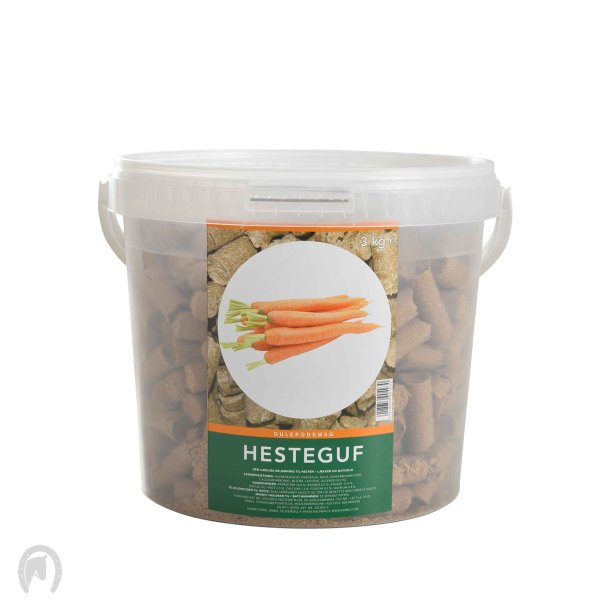 Hesteguf 3kg Gulerod