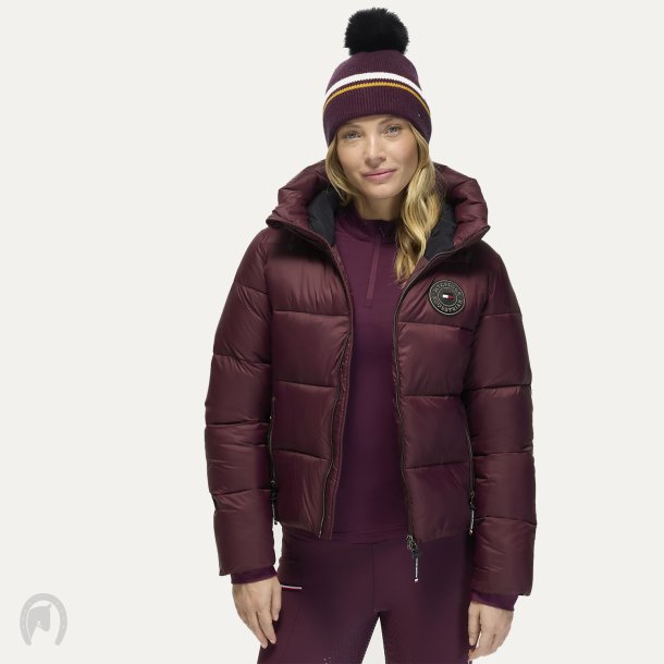 Tommy Hilfiger AW26/27 Glendale Puffer Jakke Burgundy