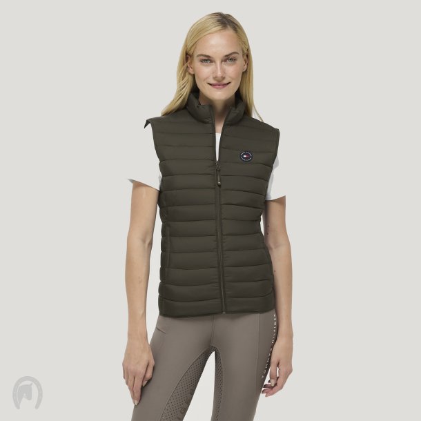 Tommy Hilfiger AW26/27 Serona Quilted Vest Camo Green