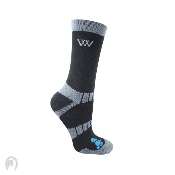 Woof Wear Korte strmper Sort/Gr - 2pk